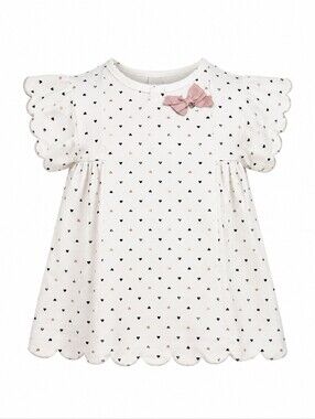 Isaac Mizrahi Girls Pink and Gold Top with Heart Accents Size M 7-8